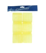Бигуди-липучки Comair Jumbo желтые 66 мм 6 шт
