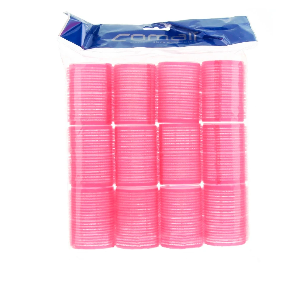 Бигуди-липучки Comair Velcro plus розовые 44 мм 12 шт