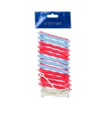 Бигуди волнистые Comair сине-красные 10,5 мм 12 шт