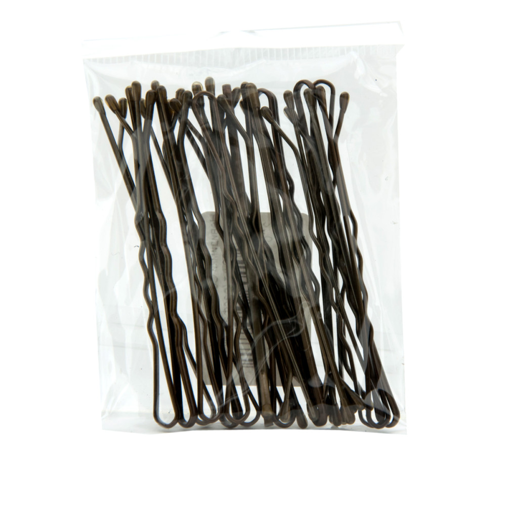 Невидимки Comair коричневі 70 мм 20 шт розфасовка