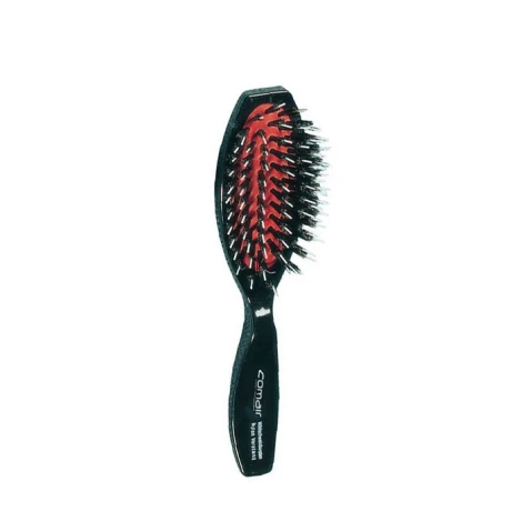 Щетка Comair с щетиной кабана и пластмассовыми штырями, малая, черная