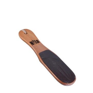 Пилка педикюрная деревянная Nila 80/180 бежевая