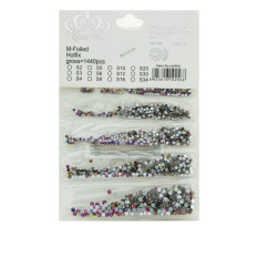Стразы Глобал MIX в пакете 5-в-1 розовый хамелеон 1440 шт