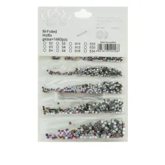 Стразы Глобал MIX в пакете 5-в-1 розовый хамелеон 1440 шт