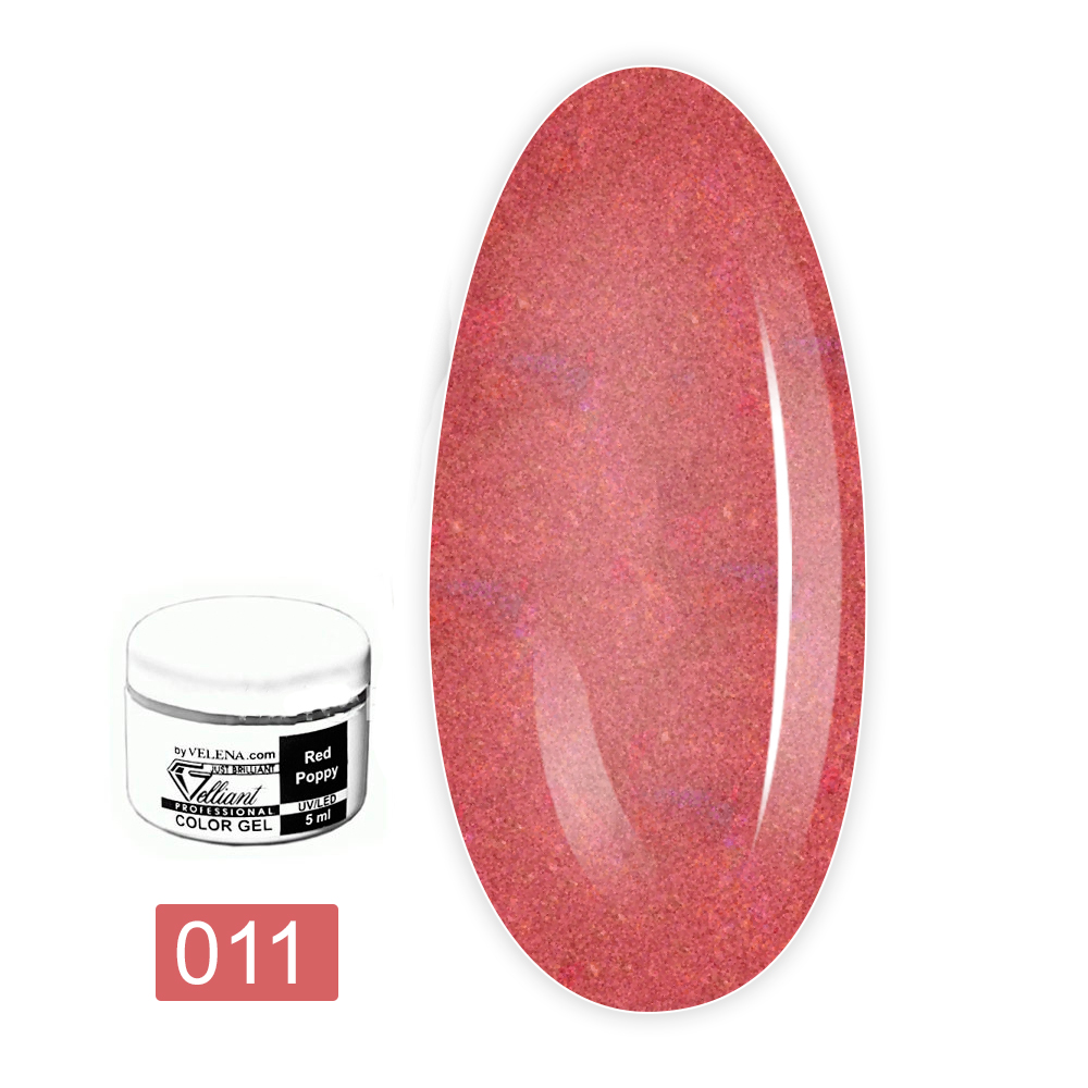 Гель кольоровий VELENA Space/Metallic Collection 5 мл (Strawberry)