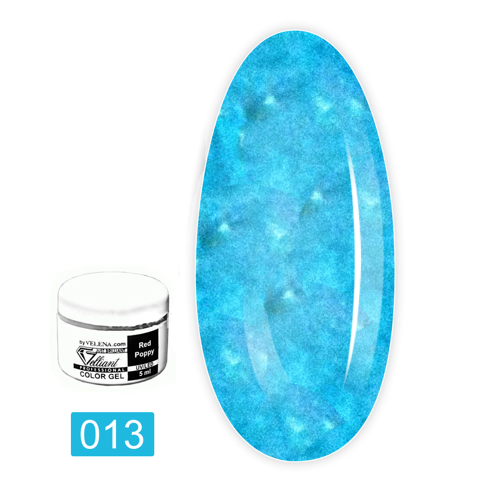 Гель кольоровий VELENA Space/Metallic Collection 5 мл (Ocean Blue)