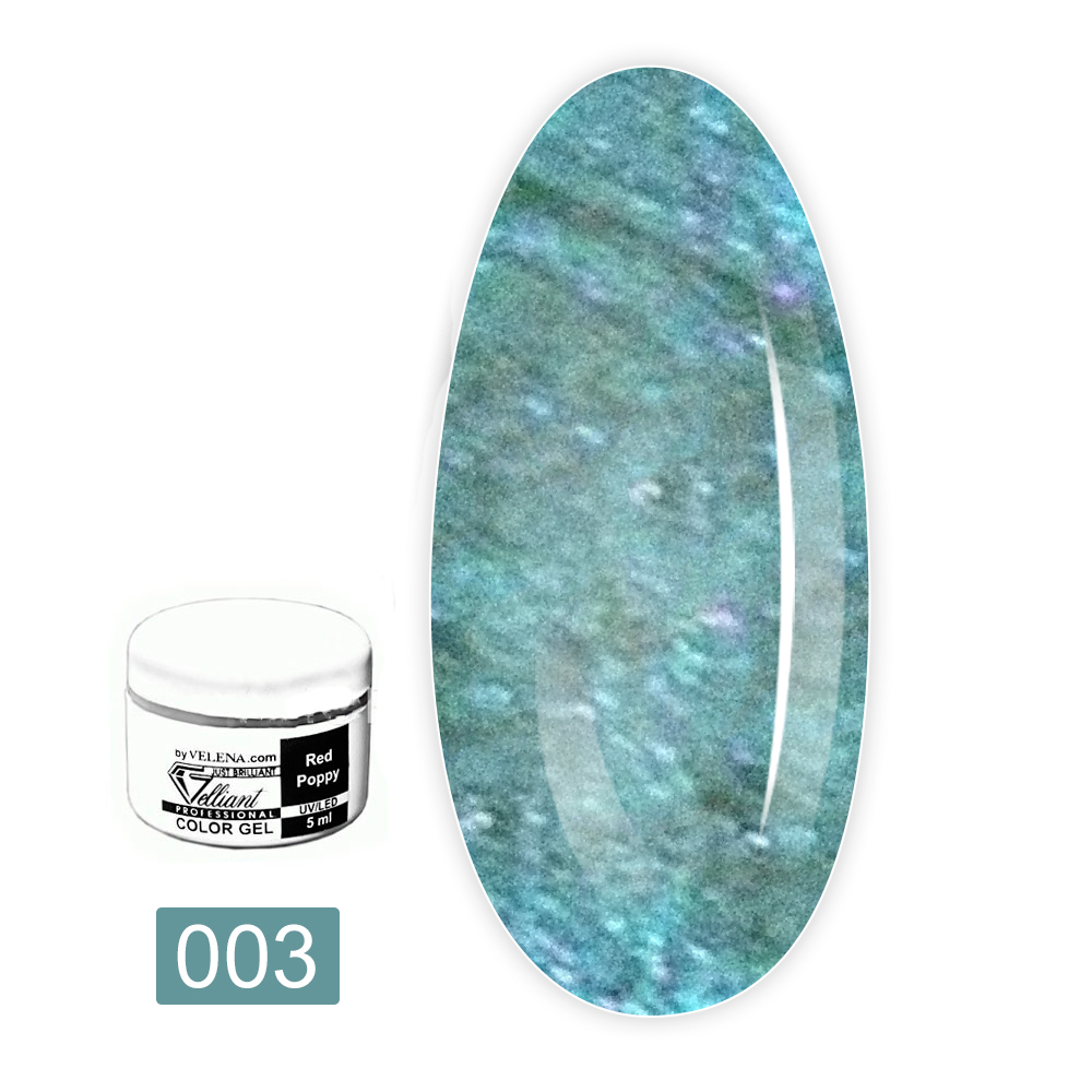 Гель цветной VELENA Space/Metallic Collection 5 мл (Eridan)