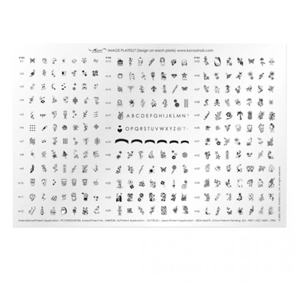 Форма большая KONAD Mega Design Plate 1