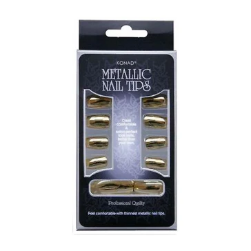 Типсы для экспресс-маникюра Metallic Nail Tips Золото