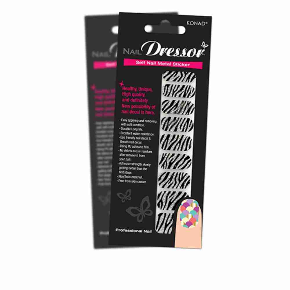 Готовый маникюр KONAD Nail Dressor Bling Design Glitter-Black