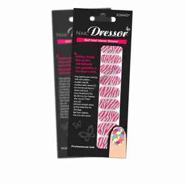 Готовый маникюр KONAD Nail Dressor Bling Design Glitter-Pink