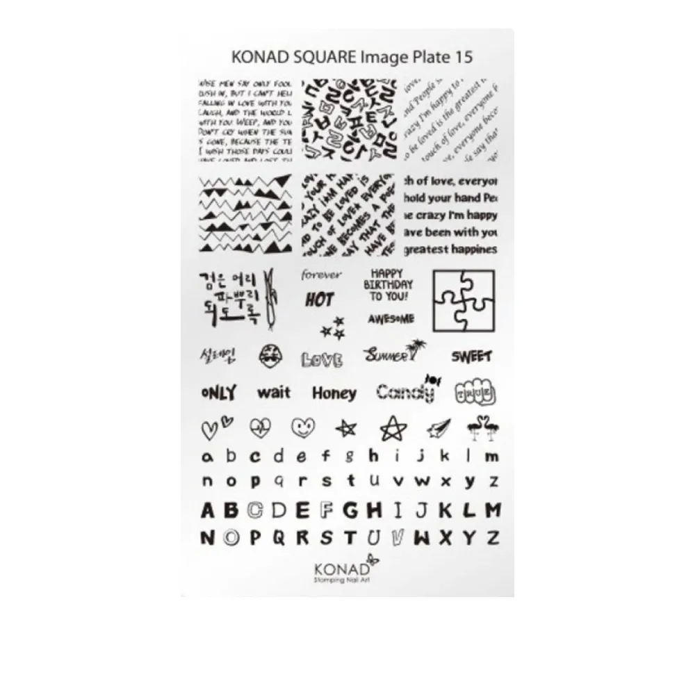 Форма міні KONAD Square Image Plate 15