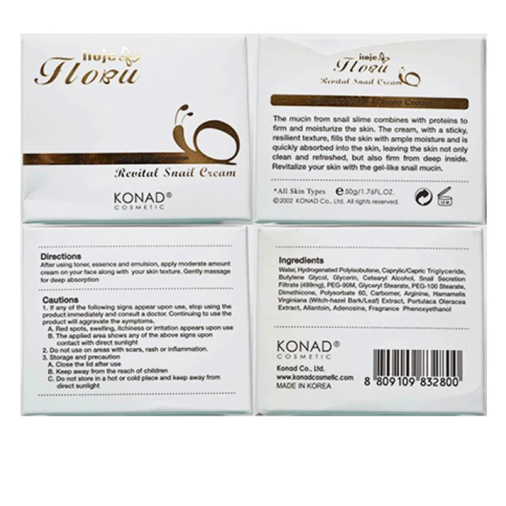 Крем для обличчя KONAD iloje Flobu Revital Snail