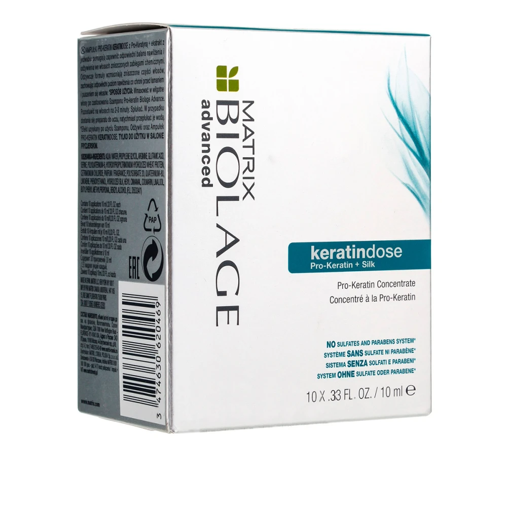 Сыворотка для восстановления волос Matrix BioLage Keratindose 10*10 мл