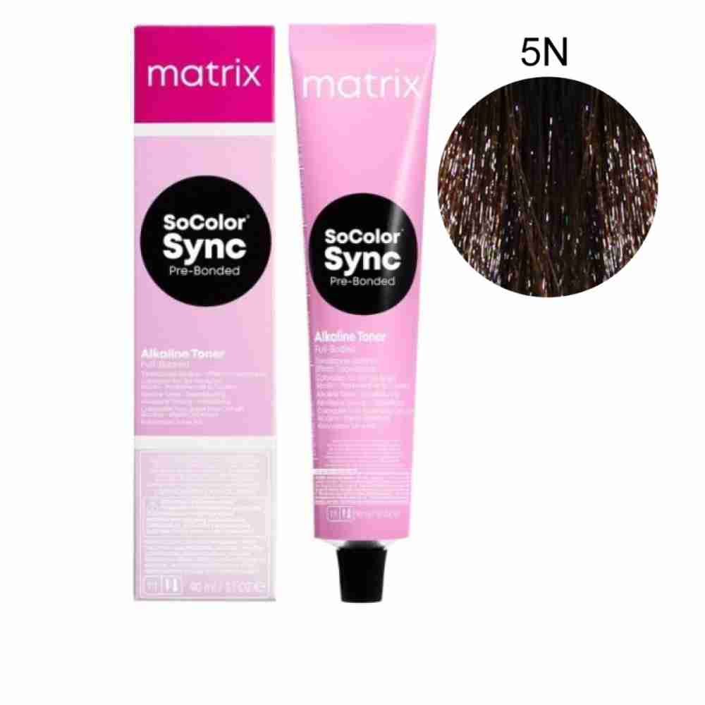 Фарба для волосся без аміаку Matrix Color SYNC 5N 90 г