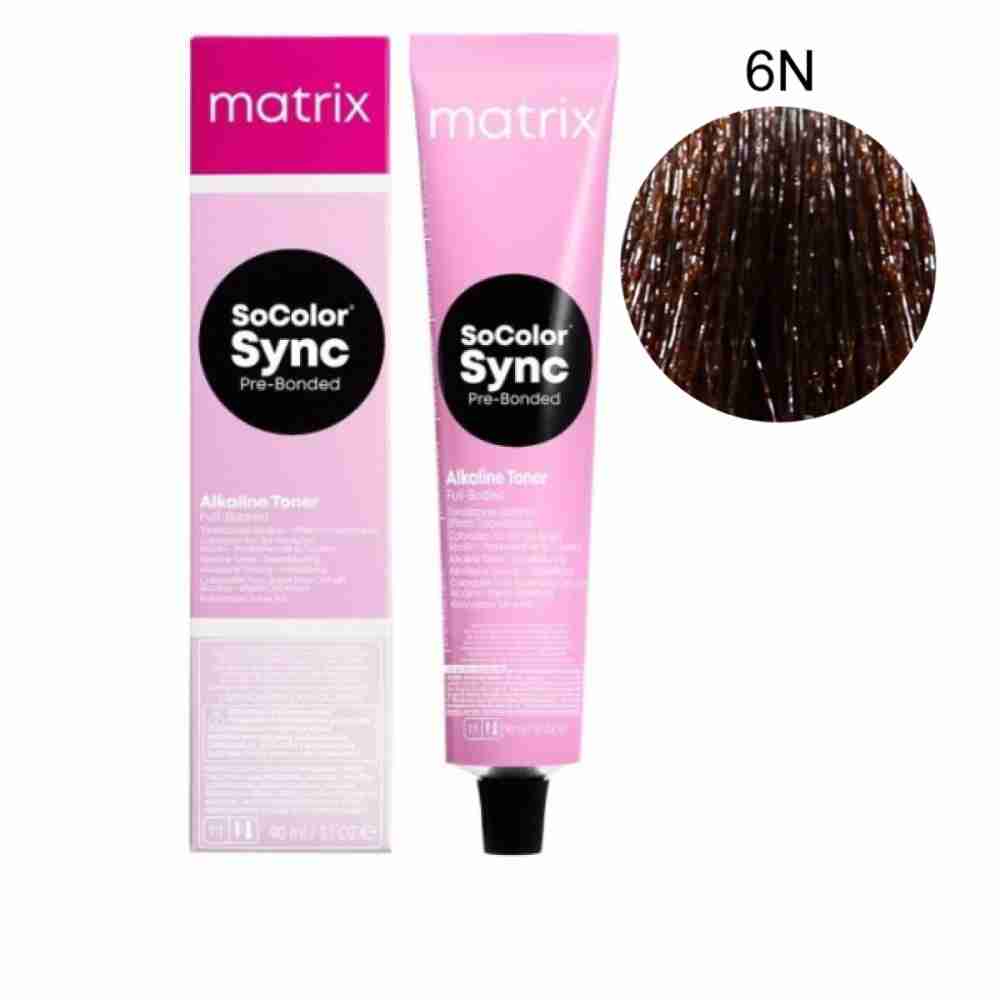 Фарба для волосся без аміаку Matrix Color SYNC 6N 90 г