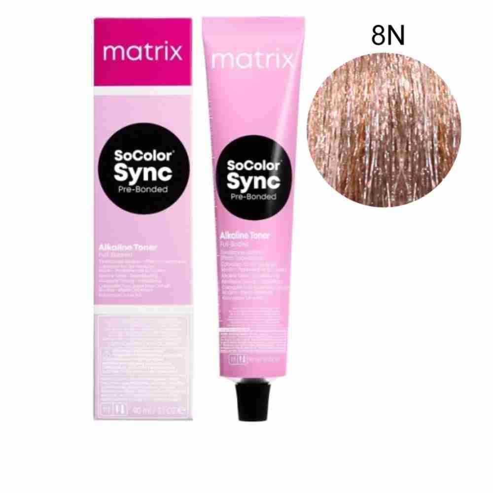 Фарба для волосся без аміаку Matrix Color SYNC 8N 90 г