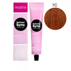 Фарба для волосся без аміаку Matrix Color SYNC 7C 90 г