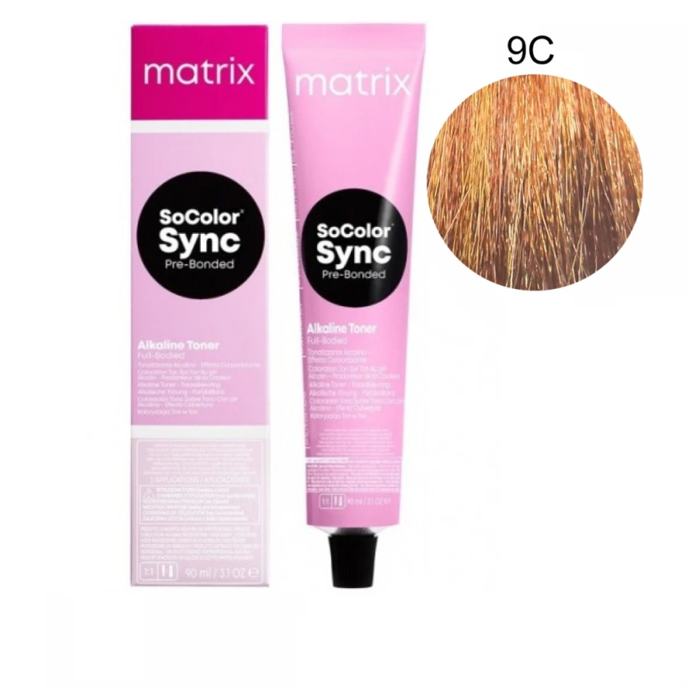 Фарба для волосся без аміаку Matrix Color SYNC 9C 90 г