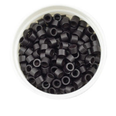 Мікрокільця з різьбленням Human HAIR чорні 1000 шт