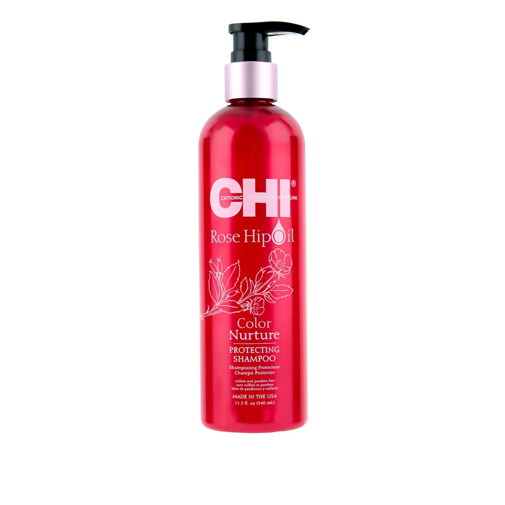 Шампунь защитный для окрашенных волос CHI Rose Hip Oil Protecting 340 мл