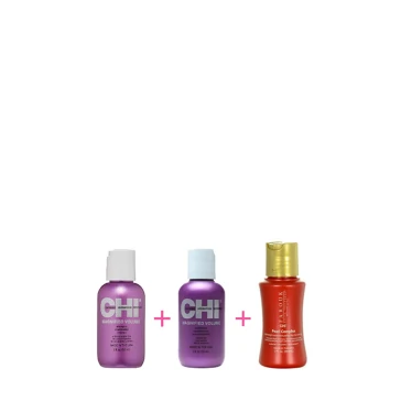 Набор дорожный для объема (шампунь+кондиционер+спрей+шелк) 59 мл