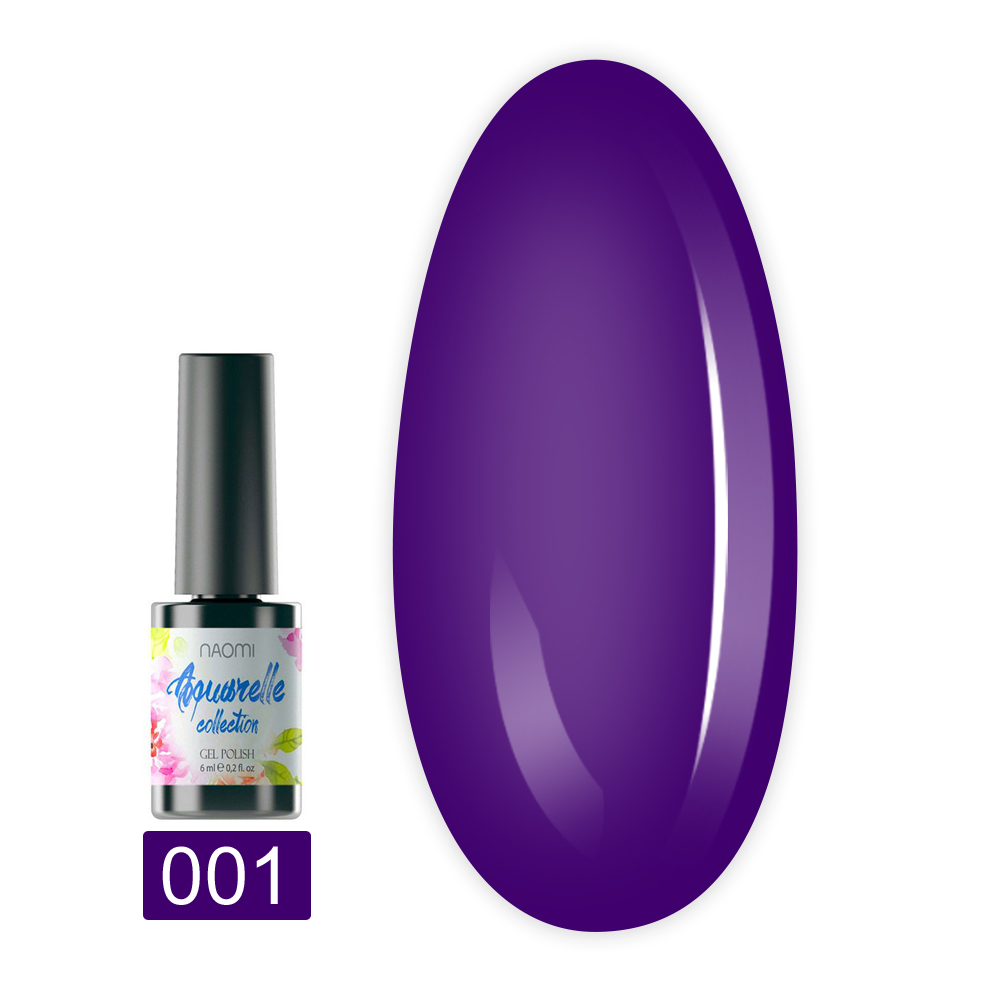 Гель лак Naomi Aquarelle 6 мл