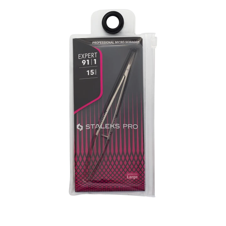 Твизеры STALEKS EXPERT 90 TYPE 1 15 мм SE-90/1 микроножницы