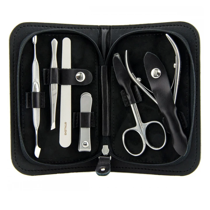 Набор маникюрный черный STALEKS "Men's" MS-09