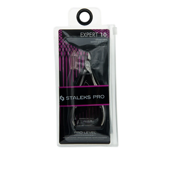 Кусачки профессиональные для кожи STALEKS EXPERT 10 9 мм NE-10-9 (К-12)
