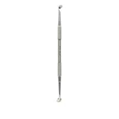 Ложка косметологическая двусторонняя STALEKS EXPERT 20 TYPE 2 ZE-20/2 (КИ-01к ст) уно+круглая шумовка 19 отверстий