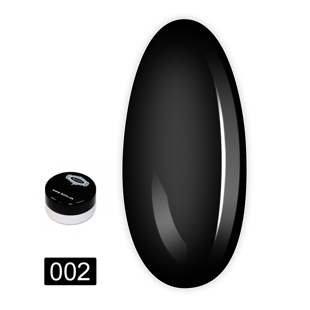 Гель-краска KOTO цветная 5 г (черная 01)