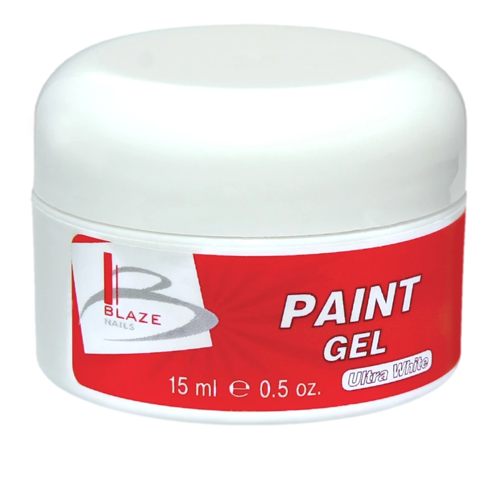 Гель-краска Blaze Paint Gel Ultra White, 15 мл