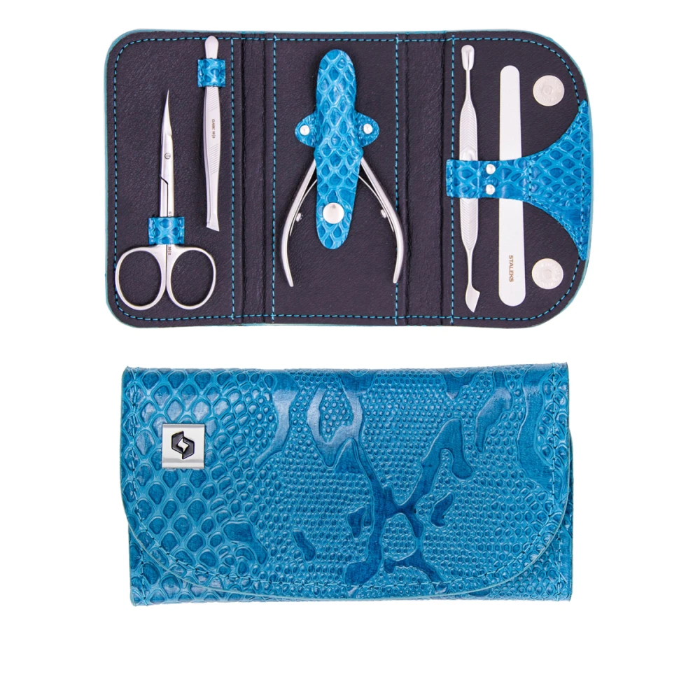 Набор маникюрный STALEKS "Lady" MS-02 змея синяя