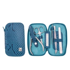 Маникюрный набор STALEKS "Змейка" НМ-01 змея синяя