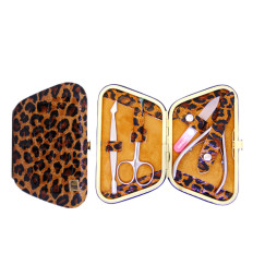 Набор маникюрный STALEKS "Рамка Трапеция" леопард коричневый