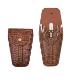 Набор маникюрный STALEKS "Travel" MS-03 рептилия коричневая