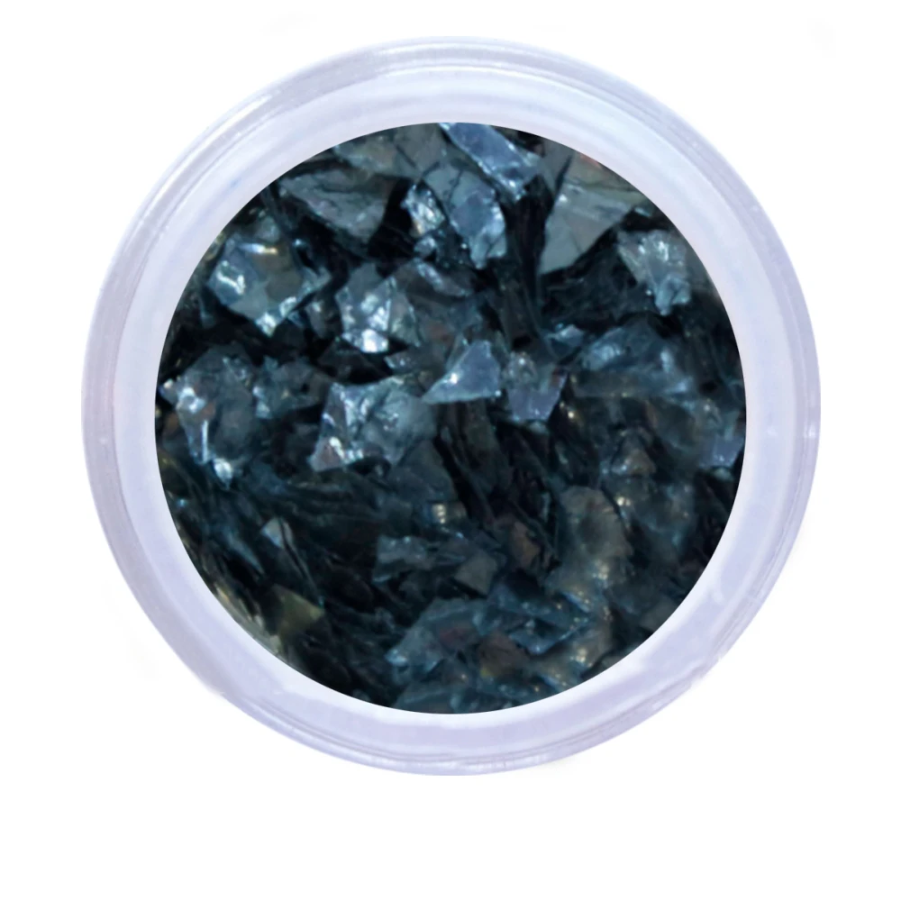 Слюда NailApex 50 чистое серебро крупные