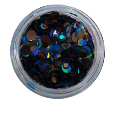 Конфетті NailApex 32 блакитно-коричневі-бронза