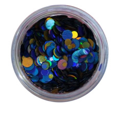 Конфетті NailApex 35 золото-синій-блакитний