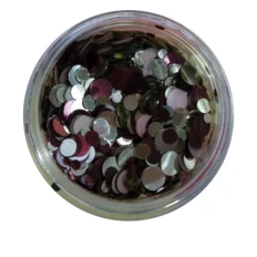 Конфетти NailApex 21 серебро-коричневый