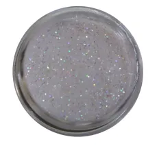 Песок в баночке NailApex 5 г белый с блестками