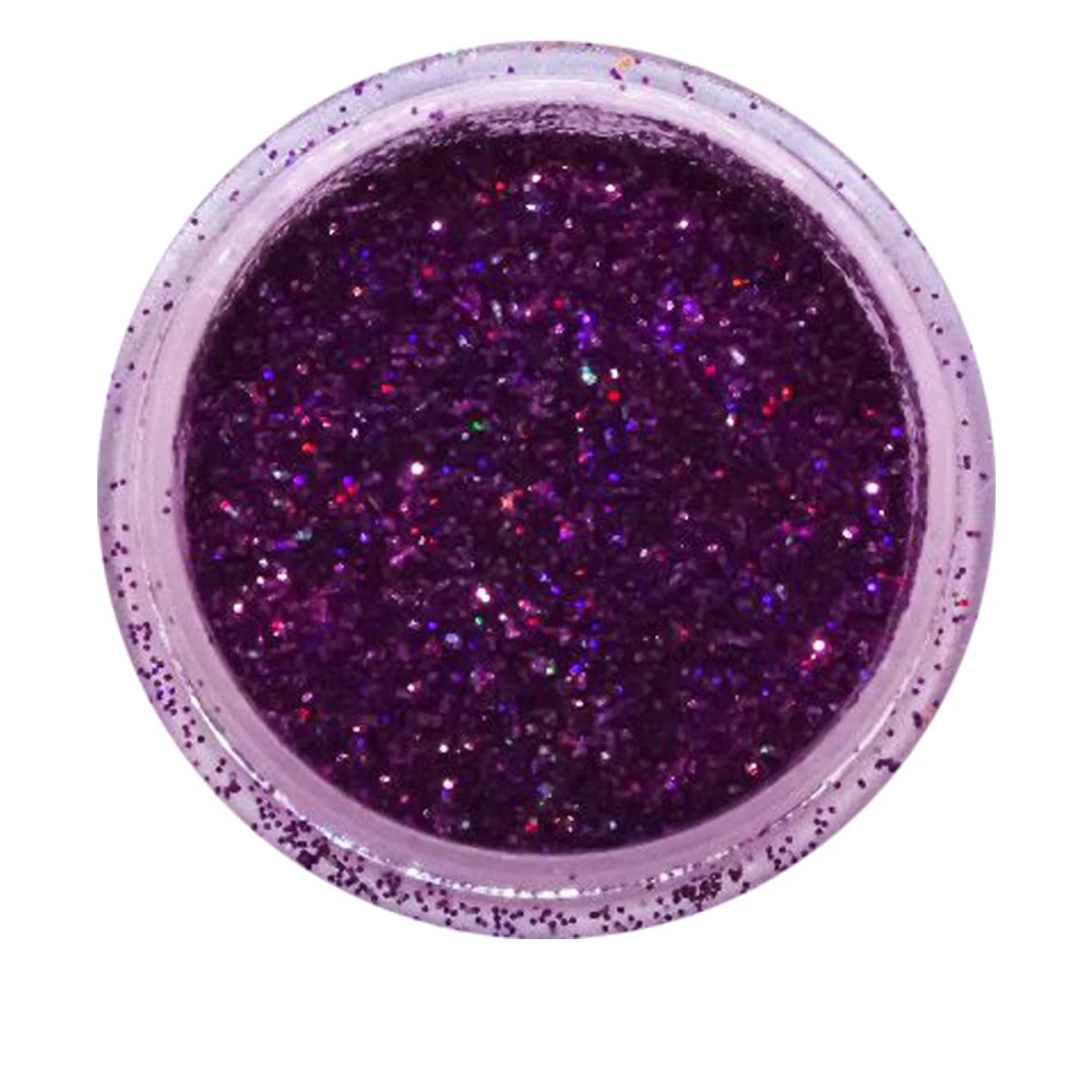 Песок в баночке NailApex 5 г 153 фиолетовый голографический