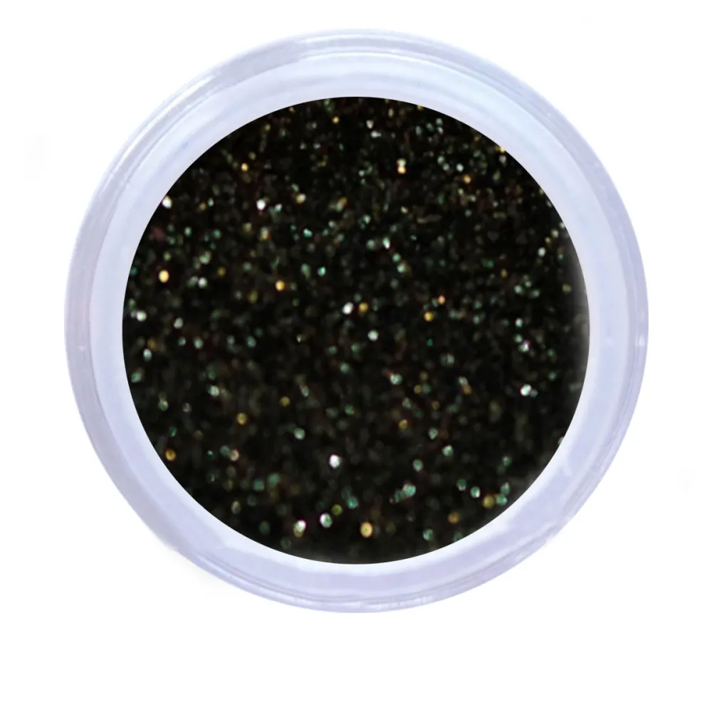 Пісок у баночці NailApex 5 г 064 чорне золото