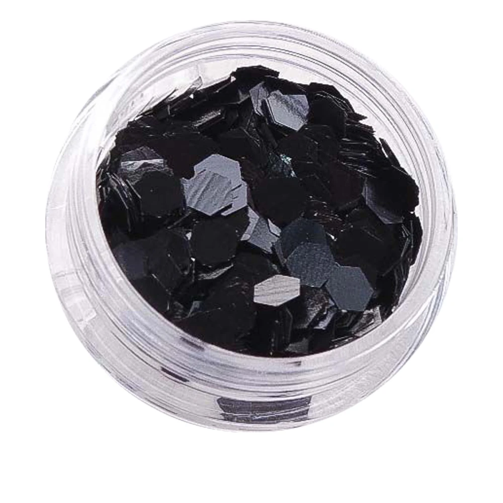 Декор для ногтей NailApex 228 шестигранник большой глянцевый