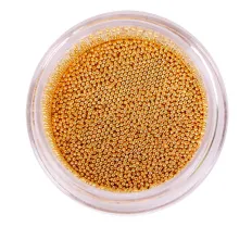 Бульйонки металеві NailApex золото