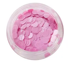 Матовый декор NailApex 223 круг большой пудровый