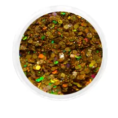 Брокат для ногтей NailApex 60 золото холодное