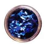 Ромбы NailApex 182 mix синяя голограмма