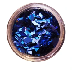 Ромби NailApex 182 mix синя голограма